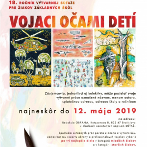 Žiaci základných škôl sa môžu zapojiť do 18. ročníka výtvarnej súťaže rezortu obrany 