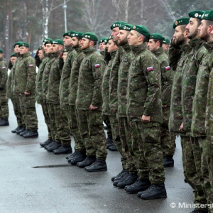Predvianočná návšteva vojakov v Pobaltí