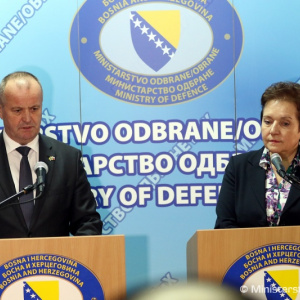 Minister obrany SR Peter Gajdoš rokoval v Sarajeve s ministerkou obrany Bosny a Hercegoviny Marinou Pendeš