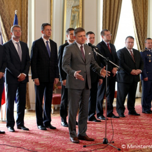 Poďakovanie vojakom, ktorí pomáhali pri povodniach 