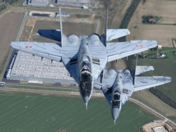 Ilustračný záber na letiace MiG-29