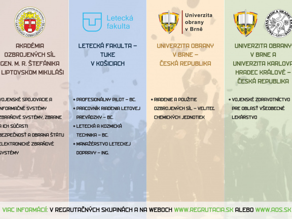 Plagát s ponukou štúdia na AOS