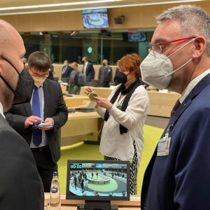 Minister obrany J. Naď na rokovaniach v Bruseli (1)