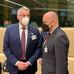 Minister obrany J. Naď na rokovaniach v Bruseli (2)