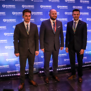 Privítanie ministra obrany J. Naďa na konferencii Globsec 2021