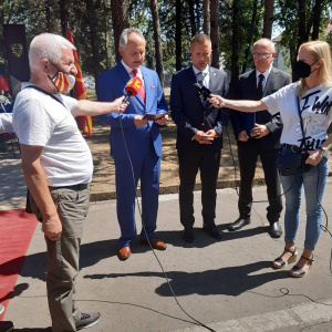 Odhalenie pamätnej tabule pplk. Ľ. Orsagovi v Severnom Macedónsku (6)