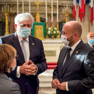 Bohoslužba v Karedrále St. Louis za Francúzov, ktorí padli v SNP (2)