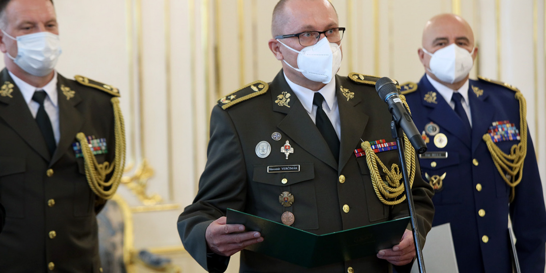 Vymenovanie a povýšenie generálov prezidentkou SR Zuzanou Čaputovou (1)
