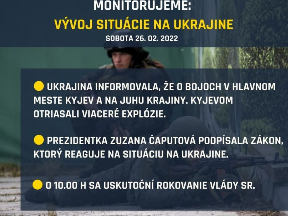 Monitorujeme 26.2.2022