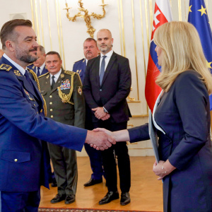 Podanie rúk s prezidentkou 