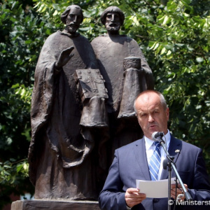 Minister Gajdoš si v Zalaváre pripomenul 1155. výročie príchodu sv. Cyrila a Metoda na Veľkú Moravu 