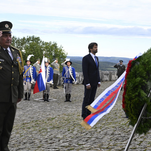 Minister obrany na Mohyle M. R. Štefánika