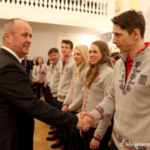 Slovenskí športovci zložili do rúk prezidenta SR olympijský sľub