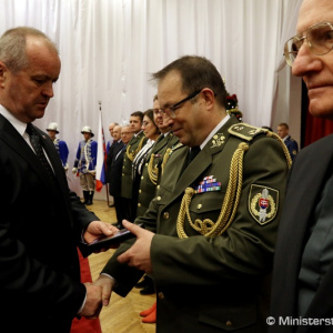 Zamestnanci rezortu obrany a profesionálni vojaci si pripomenuli 25. výročie vzniku Slovenskej republiky a Ozbrojených síl SR