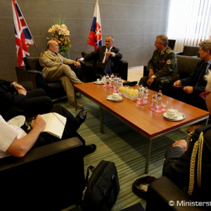 Minister Gajdoš rokoval s náčelníkom Generálneho štábu Kráľovských ozbrojených síl Spojeného kráľovstva Veľkej Británie a Severného Írska, Sirom Stuartom Peachom